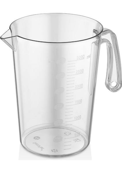 Şeffaf Ölçü Kabı – Ergonomik Saplı, Kırılmaz, Gıda ile Temasa Uygun, Buzlu Yüzeyli, Dayanıklı Plastik Ölçek Kabı (0.5 Lt / 1 Lt / 2 Lt / 3 Lt / 5 Lt) indirimleri