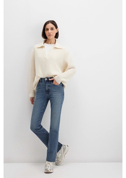 Vıola Koyu Mavi Jean Pantolon 101048-89176