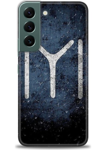 Samsung Galaxy S22 Hd Baskılı Kılıf + Seramik Tam Kaplayan Ekran Koruyucu 464