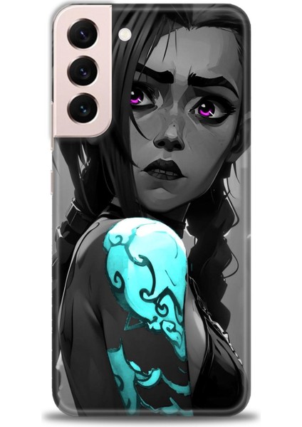 Samsung Galaxy S22 Plus Hd Baskılı Kılıf + Seramik Tam Kaplayan Ekran Koruyucu 279