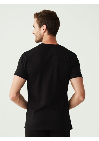 80197 Erkek Siyah 2'li Yuvarlak Yaka Atlet fiyatları