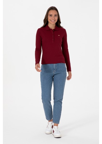 Kadın Bordo Sweatshirt 50313593-VR014 fırsatları