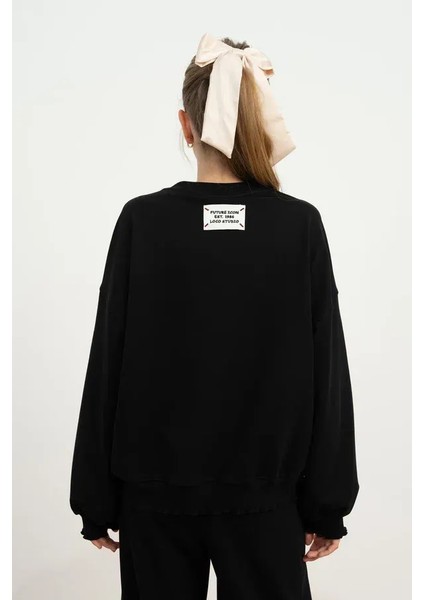 Kız Çocuk 7860 Önü Eksraforlu 2 Iplik Sweat modelleri