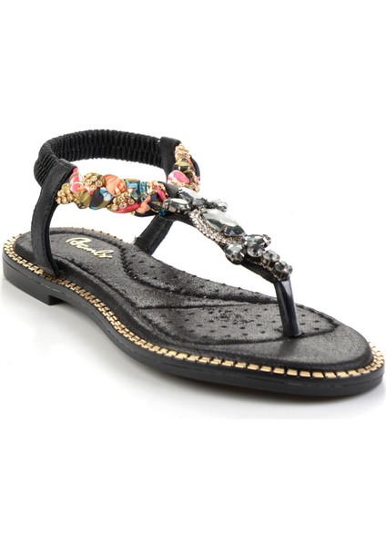 Siyah Kadın Sandalet K05823120487 fiyatları
