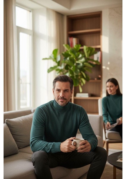 Uzun Kollu Balıkçı Yaka Kazak (Unisex) fırsatları