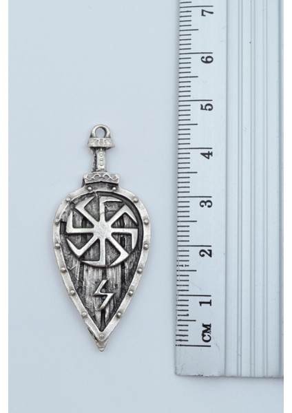 3'lü Viking Kalkan Viking Balta Viking Savaşçı Gümüş Kaplama Kolye Seti modelleri