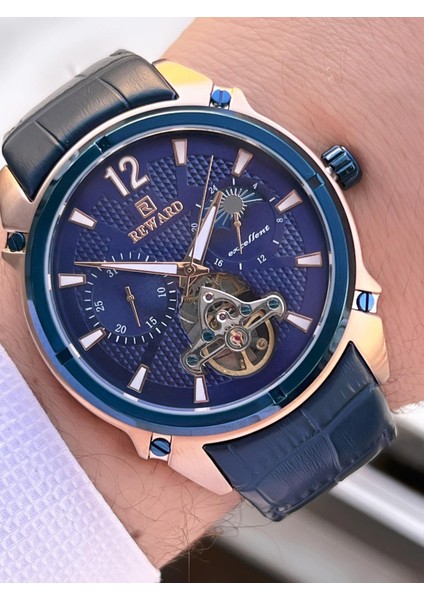 Otomatik Deri Kordon 5 Atm Suya Dayanıklı Erkek Kol Saati VS.BLKT.0637 fiyatları