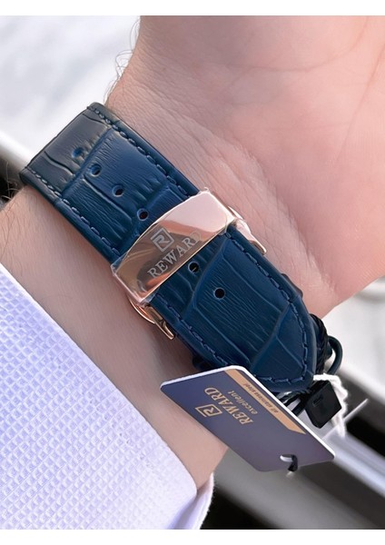 Otomatik Deri Kordon 5 Atm Suya Dayanıklı Erkek Kol Saati VS.BLKT.0637 indirimleri