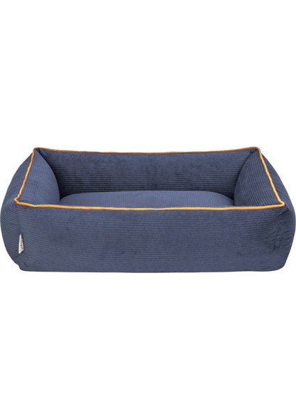 Techmrt Pet Comfort Golf Kedi ve Köpek Yatağı Parliament Mavi W Hardal Biye S 75X60CM modelleri