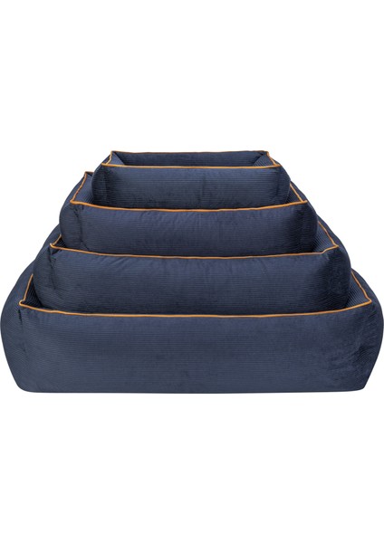 Techmrt Pet Comfort Golf Kedi ve Köpek Yatağı Parliament Mavi W Hardal Biye S 75X60CM fırsatları