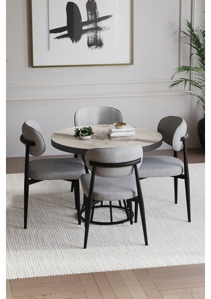 Bohem Polo Yuvarlak Masalı 4 Kişilik fiyatları