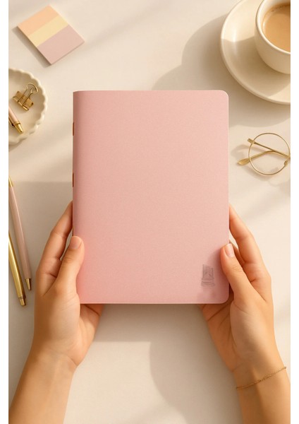 Metalik Işıltılı Kapaklı Çizgisiz Defter 30 Yaprak Paperoma | Kaliteli Ivory Kağıt | A5 Boy | Hediye Defter – Şık Tasarım