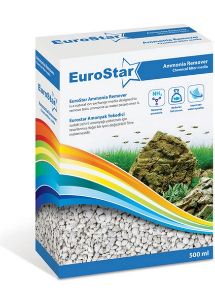 Techmrt Eurostar Amonyak Giderici Zeolite Filtre Malzemesi 500 ml