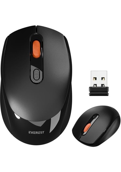 Everest Smw-87 USB Siyah 2.4ghz 1600DPI Kablosuz Mouse
