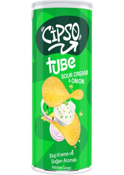Tube 90 gr Sade ve Ekşi Krema & Soğan Aromalı Cips 8 Li Karma Paket modelleri
