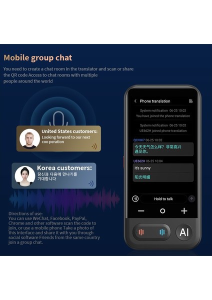 Wifi Özellikli Translator Kameralı 139 Dilde Elektronik Çeviri Cihazı Türkçe Menü