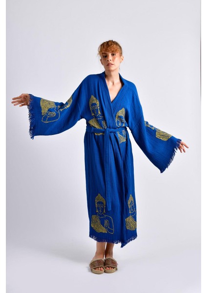 Mavi Serenity Buddha Kimono