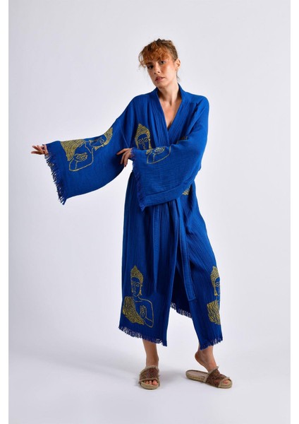 Mavi Serenity Buddha Kimono fiyatları