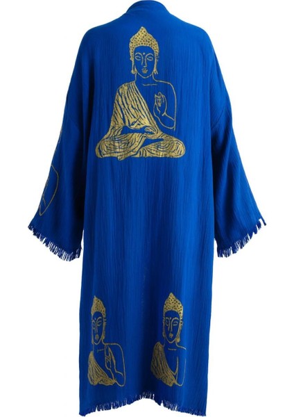 Mavi Serenity Buddha Kimono indirimleri