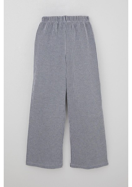 Kız Çocuk Pantolon Çizgili Bağcık Aksesuarlı Beli Lastik Detaylı 8-14 Yaş, Karışık Renk fiyatları