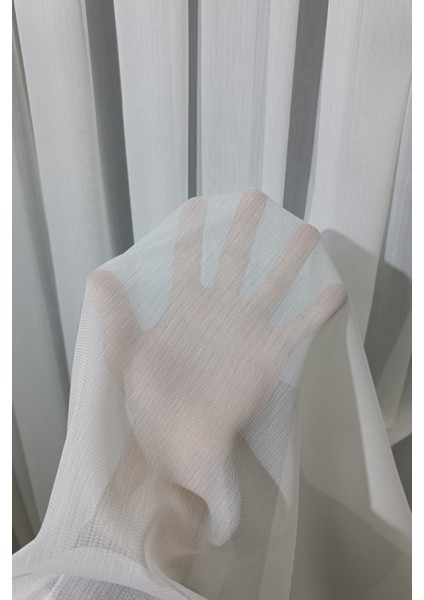 Bambu Tül Perde (1/3 Sık Pile) Ağır Gramajlı Kırışmaz Ütü Istemez