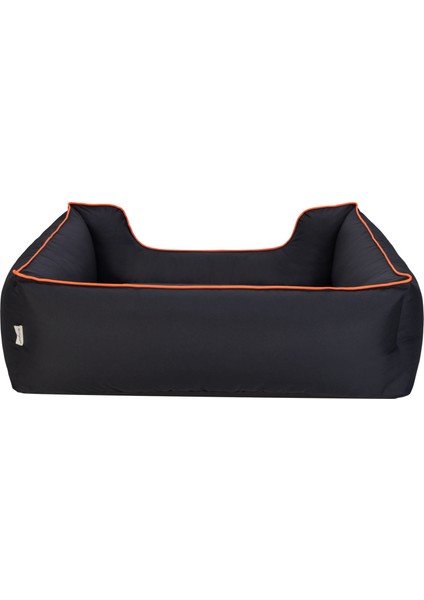 Techmrt Pet Comfort Alpha Köpek Yatağı Siyah W Turuncu Biye L 105X85CM modelleri