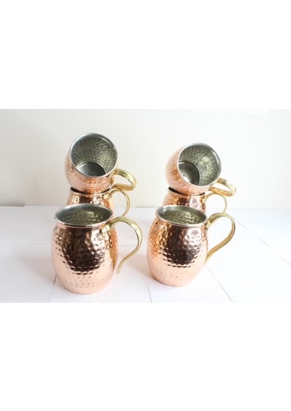 6 Adet Bakır Tombik Kupa Bardak fiyatları