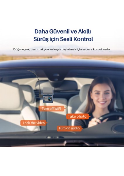 Mini 3 Pro Gen2 2k 1296P Wdr 145° Geniş Açı Lens Wifi Araç Kamerası + 32GB Hafıza Kartı fırsatları