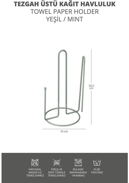 Yeşil Tezgah Üstü Kağıt Havluluk modelleri