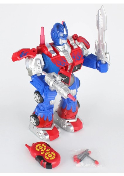 Uzaktan Kumandalı Dev Boy Optimus Prime Transformers Mermi Atan Oyuncak Robot modelleri
