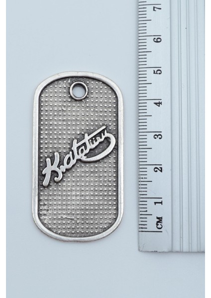 Kemal Atatürk Imzalı Künye Gümüş Kaplama Deri Ip Kolye modelleri