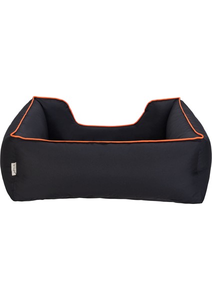 Techmrt Pet Comfort Alpha Köpek Yatağı Siyah W Turuncu Biye M 80X65CM modelleri
