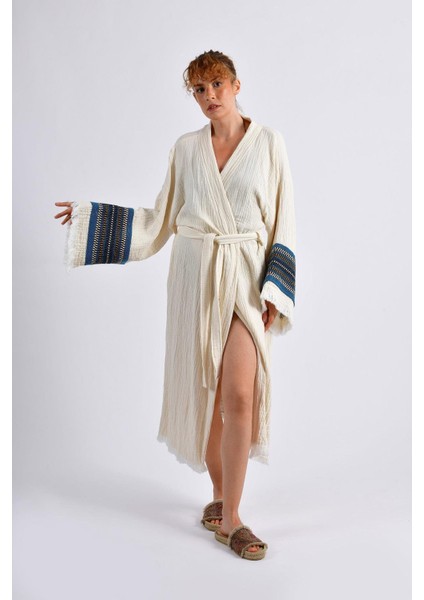 Naturel Symbol Nomad Kimono - Mavi Ton