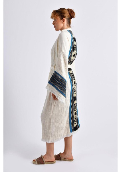 Naturel Symbol Nomad Kimono - Mavi Ton modelleri