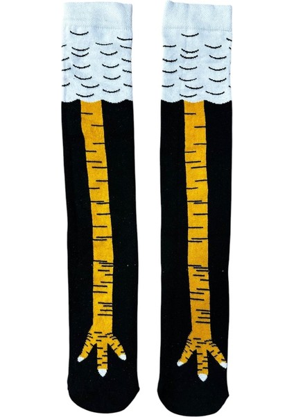 TAVUK AYAĞI DİZ ÜSTÜ ÇORAP