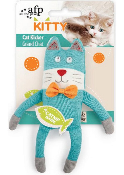 Techmrt Afp Kitty - Peluş Kedi Turkuaz Yavru Kedi Oyuncak