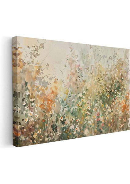 Kanvas Yatay Duvar Tablosu Kanvas Soyut Cicek Bahcesi Ev Ofis Salon Modern Duvar Tablosu