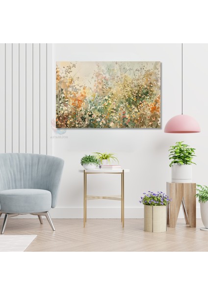 Kanvas Yatay Duvar Tablosu Kanvas Soyut Cicek Bahcesi Ev Ofis Salon Modern Duvar Tablosu modelleri