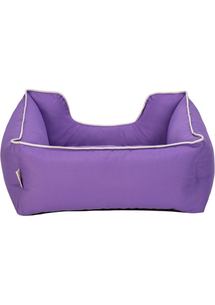 Techmrt Pet Comfort Alpha Kedi ve Köpek Yatağı Mor W Beyaz Biye S 60X50CM modelleri