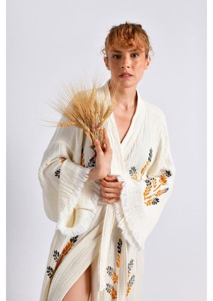 Golden(Altın Rengi) Wheat Kimono modelleri