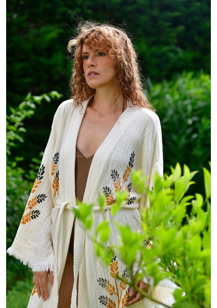 Golden(Altın Rengi) Wheat Kimono