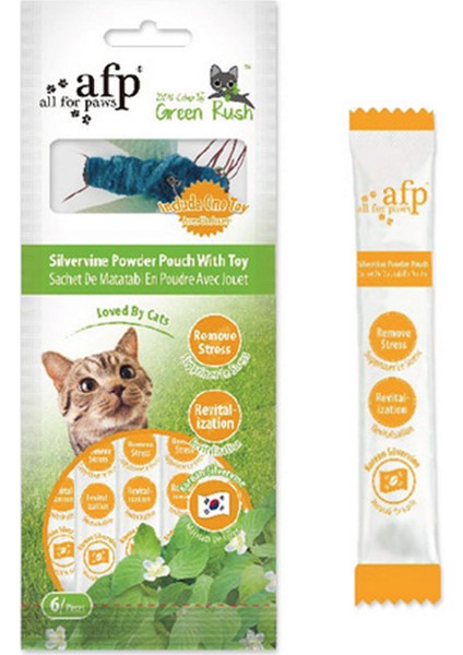 Techmrt Afp Green Rush-Oyuncaklı Silvervine Toz 6 Lı