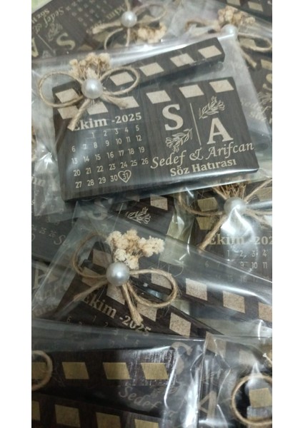20 Adet Kliker Magnet Söz, Nişan, Kına, Nikah Hediyelik Nikah Şekeri Organizasyon Magneti
