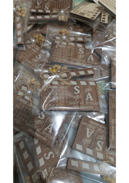 20 Adet Kliker Magnet Söz, Nişan, Kına, Nikah Hediyelik Nikah Şekeri Organizasyon Magneti