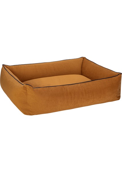 Techmrt Pet Comfort Golf Köpek Yatağı Hardal W Parliament Mavi Biye M 90X70CM fiyatları