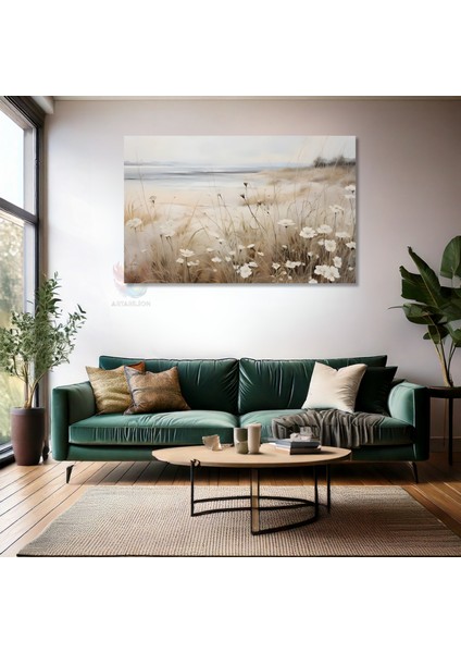 Kanvas Yatay Duvar Tablosu Kanvas Vintage Kir Manzarasi2 Ev Ofis Salon Modern Duvar Tablosu fiyatları