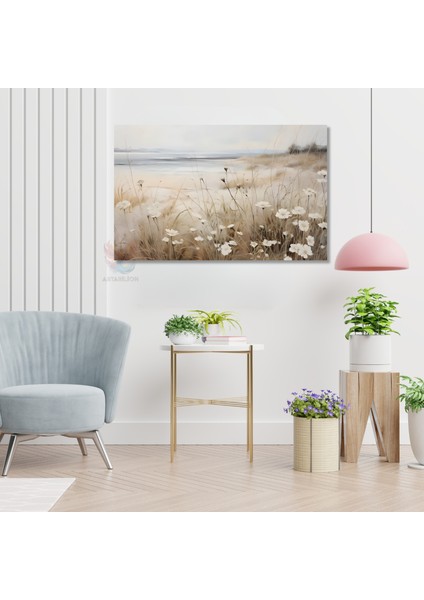 Kanvas Yatay Duvar Tablosu Kanvas Vintage Kir Manzarasi2 Ev Ofis Salon Modern Duvar Tablosu modelleri