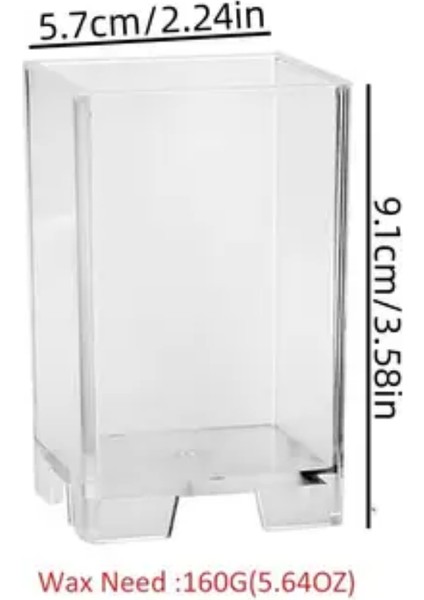 Kare Prizma Akrilik Plastik Mum Kalıbı fiyatları