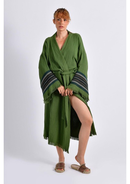 Olive (Zeytin Yeşili) Symbol Nomad Kimono