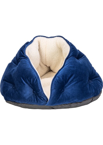 Techmrt Pet Comfort Paris Kedi ve Köpek Yatağı Parliament Mavi 60CM